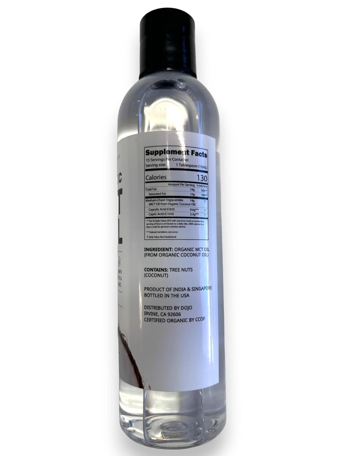 Kate Naturals MCT Oil – Study and Desk Companion, Organic C8 C10 for No-Crash Energy and Mental Clarity