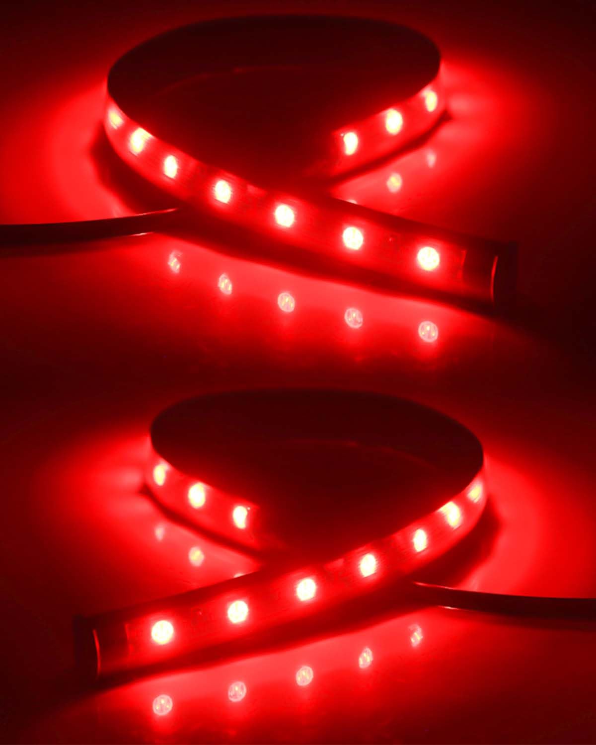 Keiurot 12V Underglow LED Strip – Low-Temp Safety Accent for Auto Marine & Golf Cart, 4-Pack