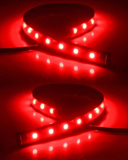 Keiurot 12V Underglow LED Strip – Low-Temp Safety Accent for Auto Marine & Golf Cart, 4-Pack