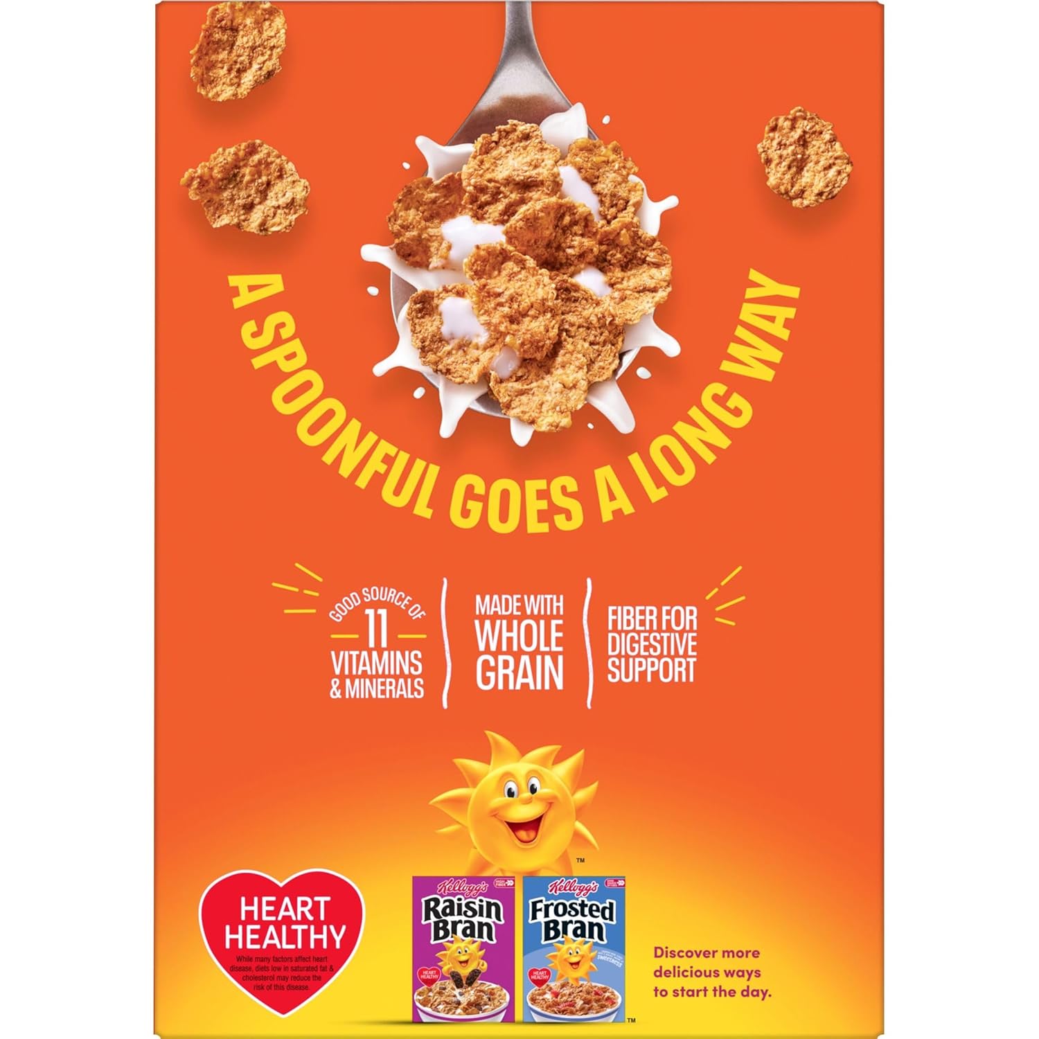Kellogg's Frosted Bran Cereal – Sweet Frosted Bran Kids Love with the Fiber Parents Trust