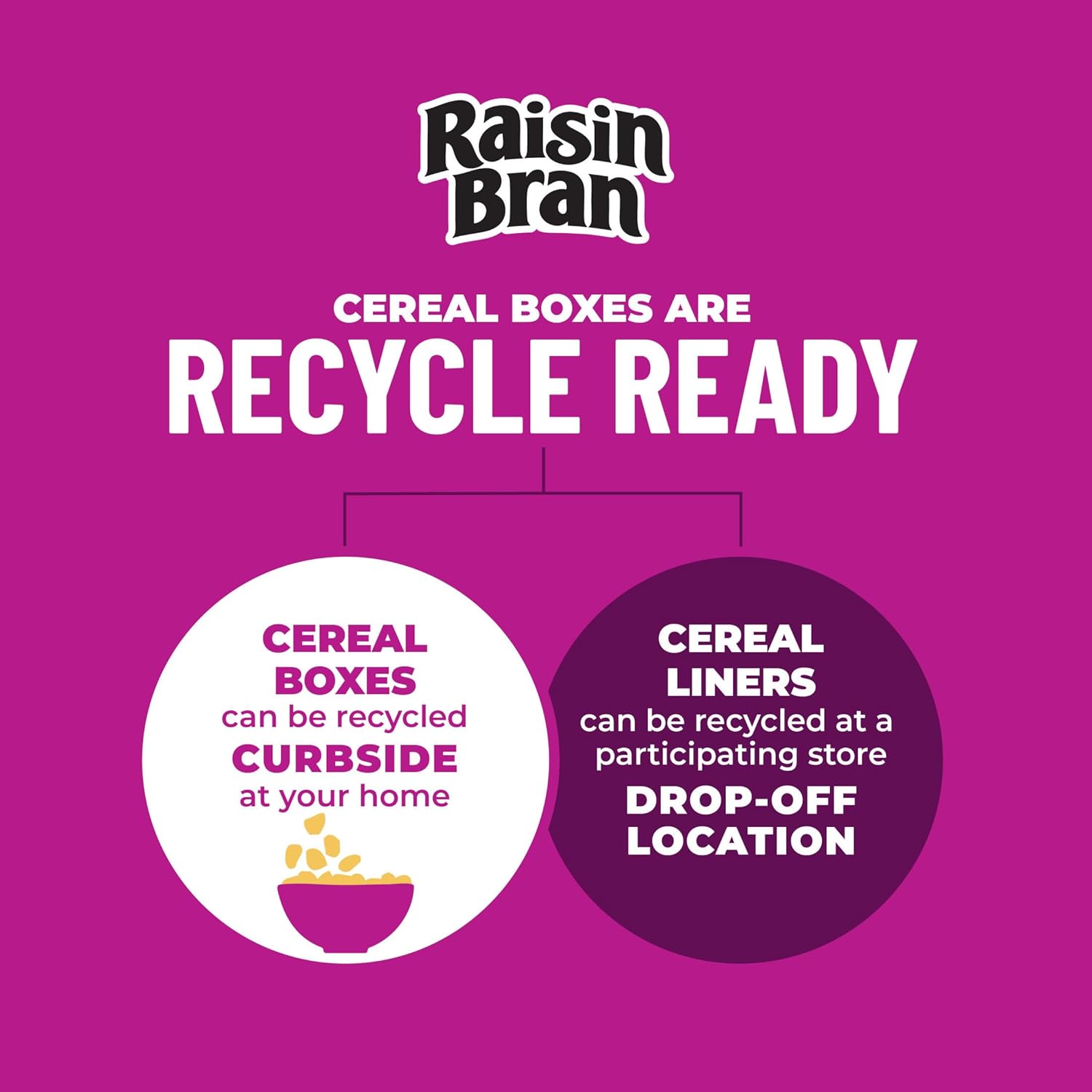 Kellogg's Raisin Bran Office Breakfast Cereal, Filling Fiber Bowl That Stops Mid-Morning Hunger