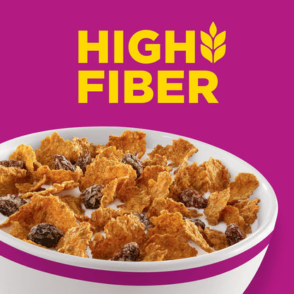 Kellogg's Raisin Bran Office Breakfast Cereal, Filling Fiber Bowl That Stops Mid-Morning Hunger