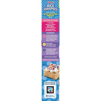 Kellogg's Rice Krispies Cereal – Thoughtful Holiday Gift Basket Staple for the Family on Your List, 24oz x 2