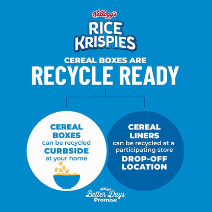 Kellogg's Rice Krispies Cereal – Thoughtful Holiday Gift Basket Staple for the Family on Your List, 24oz x 2