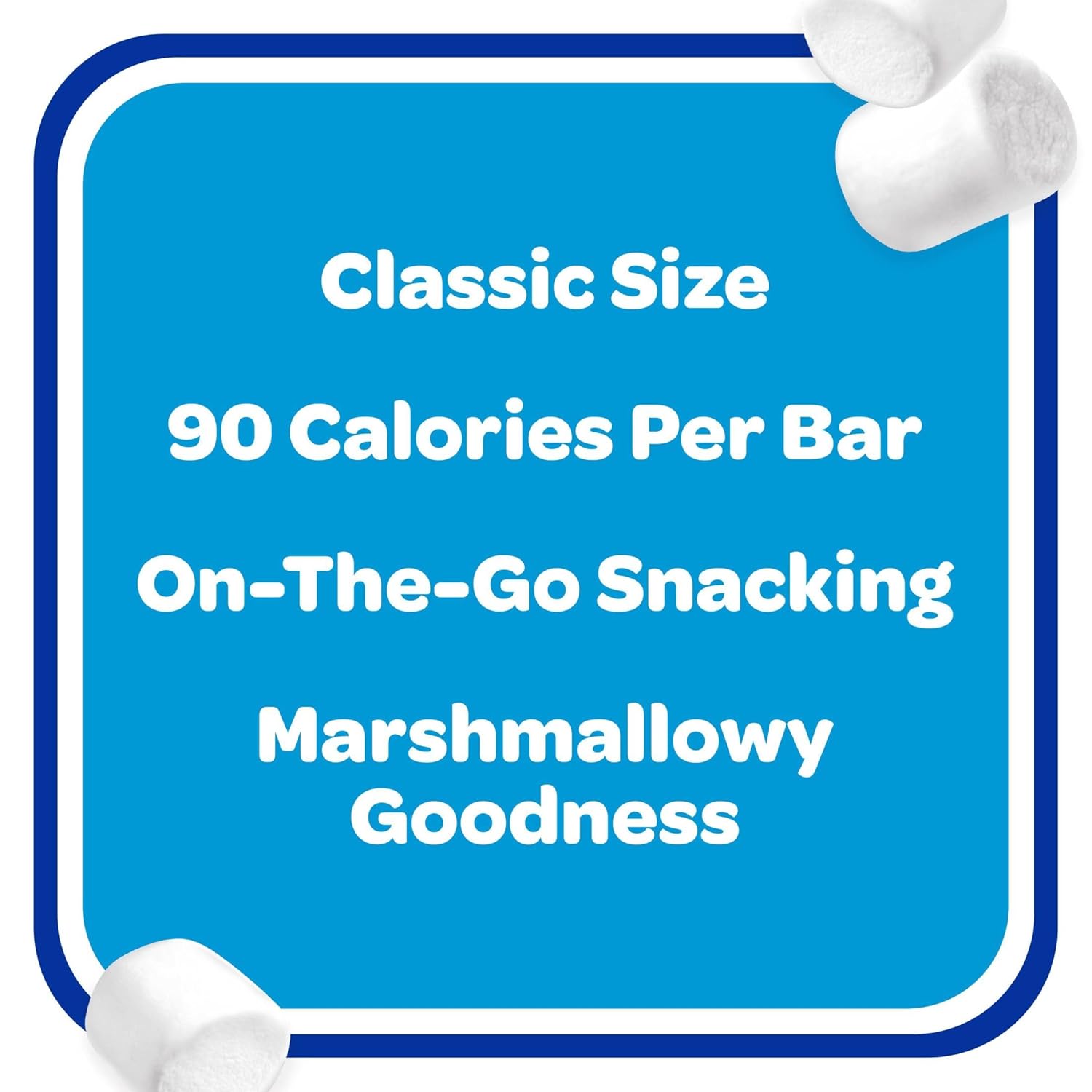 Kellogg's Rice Krispies Treats Crispy Marshmallow Squares – Pre-Portioned 90 Calorie Snack for Study Sessions and Exam Week Fueling