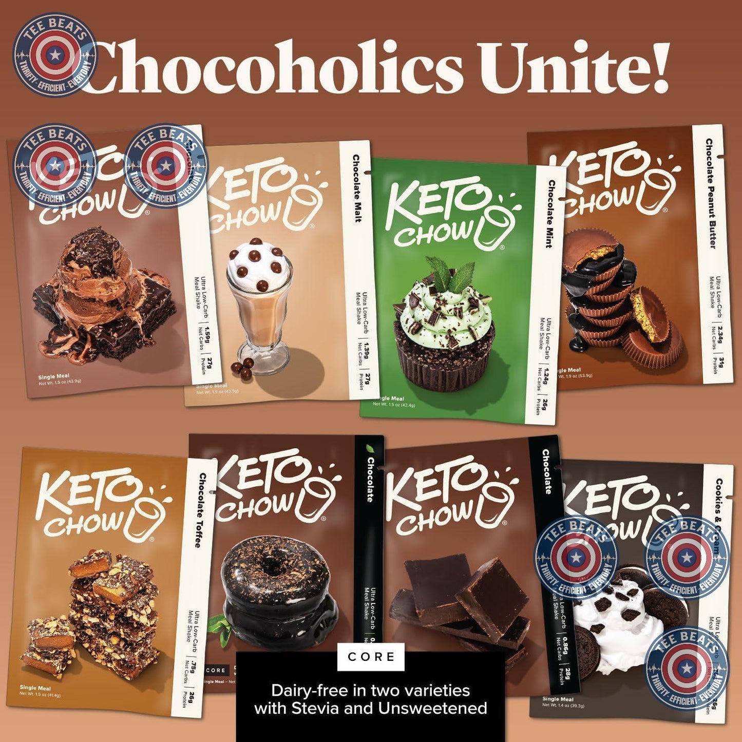 Keto Chow Eggnog Shake Powder – Distraction-Free Keto Nutrition for Study and Deep Work Sessions