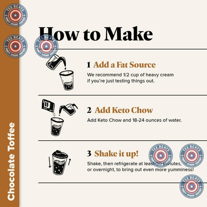 Keto Chow Eggnog Shake Powder – Distraction-Free Keto Nutrition for Study and Deep Work Sessions