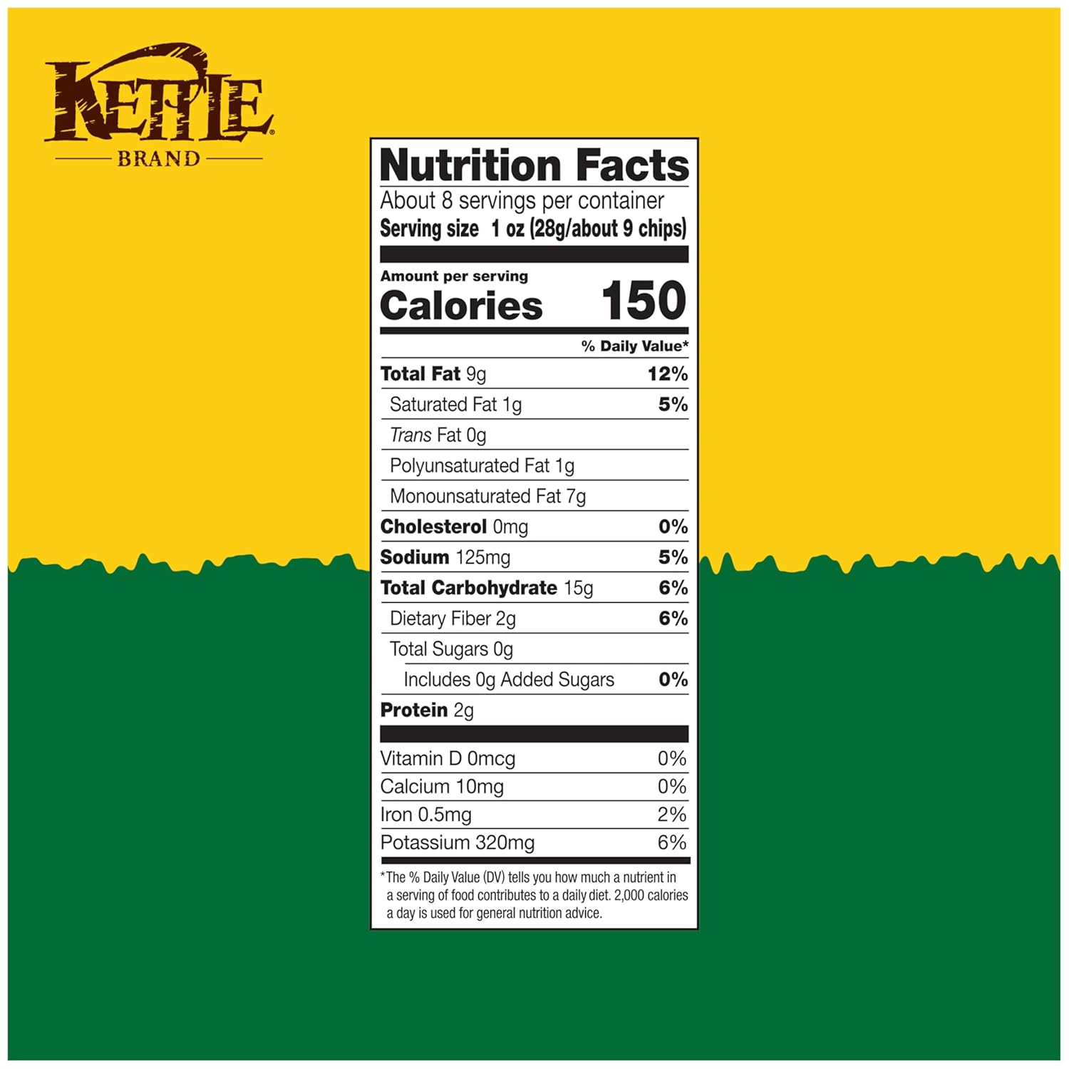Kettle Brand Potato Chips Krinkle Cut Truffle and Sea Salt, 7.5 Oz – Durable Kettle Chips for Patio Dining and Tailgates