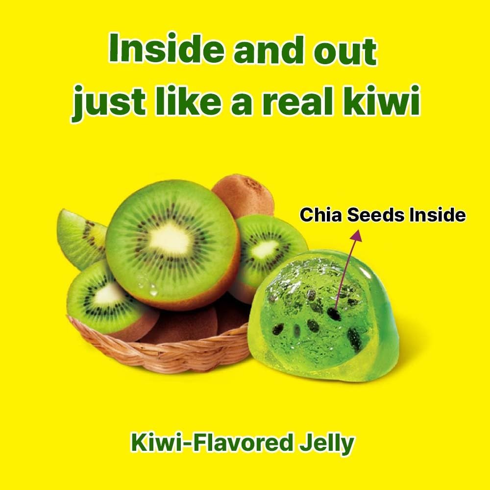 Kidsmania Korean Fruit Jelly Candy – Individually Wrapped Fruit Candy for Kids' Snack Drawer and Lunchboxes