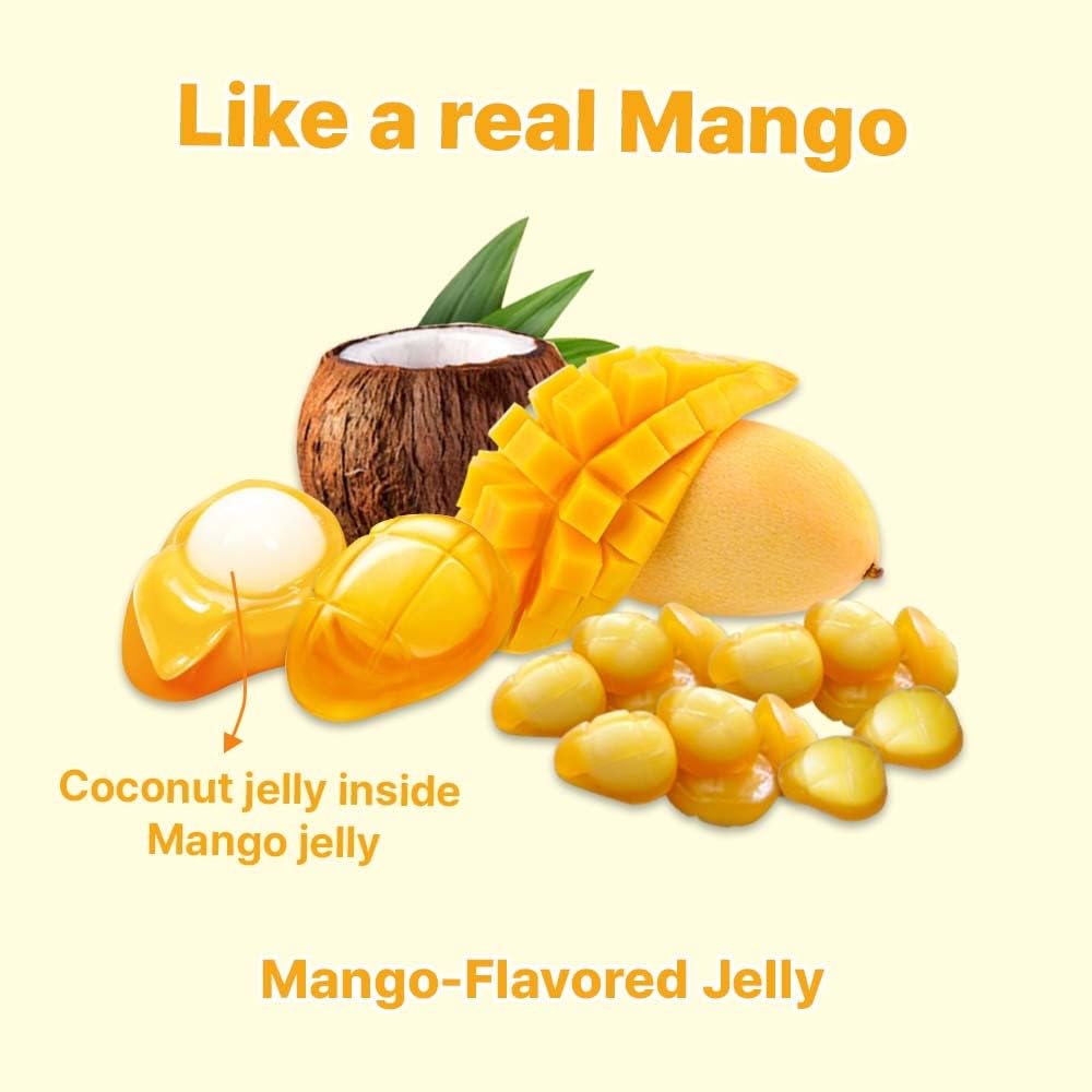 Kidsmania Korean Fruit Jelly Candy – Individually Wrapped Fruit Candy for Kids' Snack Drawer and Lunchboxes