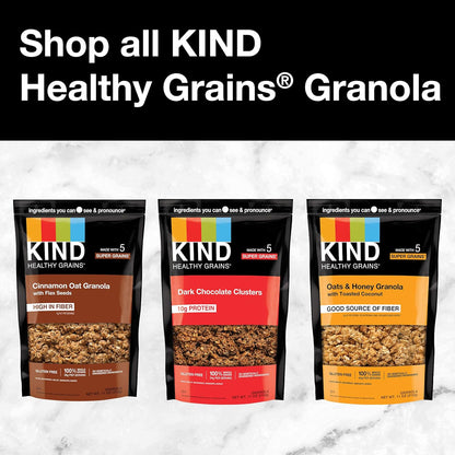 KIND Healthy Grains Granola Dark Chocolate – Camping Breakfast Topping for Greek Yogurt and Bananas in the Backcountry