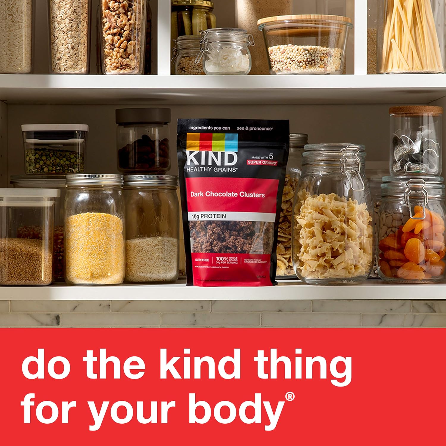 KIND Healthy Grains Granola Dark Chocolate – Camping Breakfast Topping for Greek Yogurt and Bananas in the Backcountry