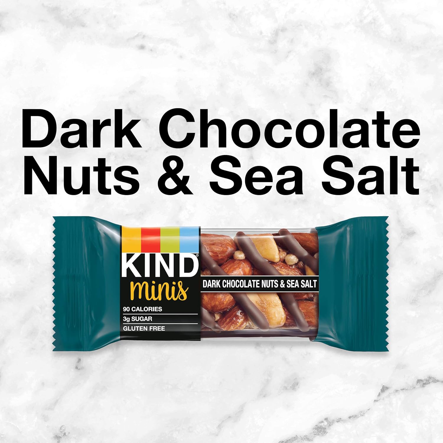 KIND Minis Caramel Almond & Sea Salt – Non Melting Chocolate Snack for School Lunch Bag