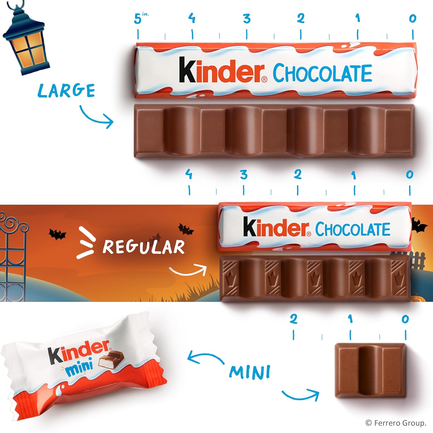 Kinder Chocolate Bars – Portion-Controlled Individually Wrapped Treats for Park Playdates, Sports Practices, and Travel Snacks, 20 Count, 8.8 oz