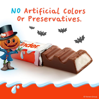 Kinder Chocolate Bars – Portion-Controlled Individually Wrapped Treats for Park Playdates, Sports Practices, and Travel Snacks, 20 Count, 8.8 oz