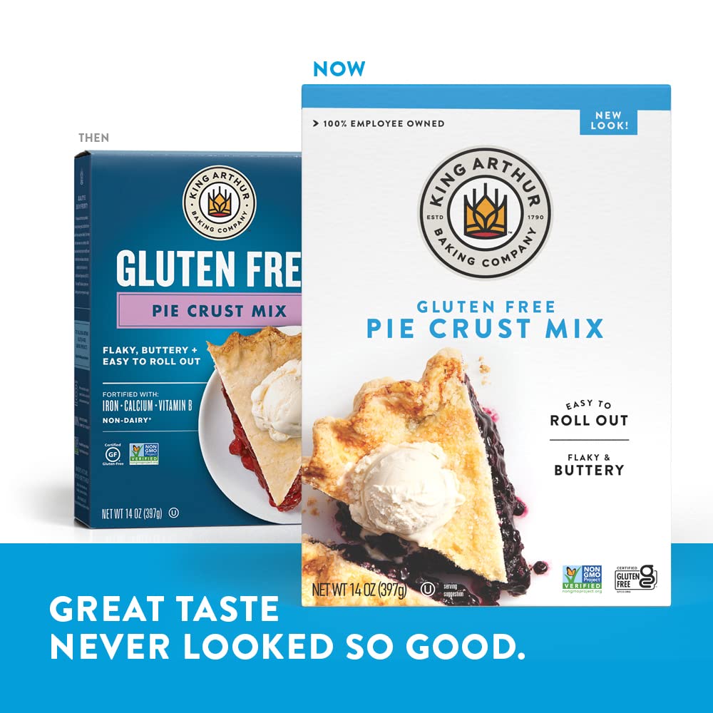 King Arthur Gluten Free Pie Crust Mix – Kid-Approved Flaky Crust for Holiday Family Gatherings