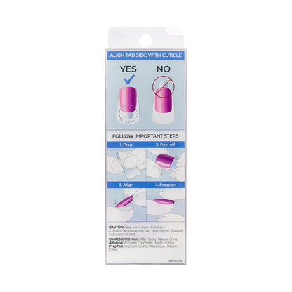 KISS imPRESS colorFX Before Hours Black Press-On Nails, Luxury Salon-Quality Chrome Finish, $70 Manicure Alternative