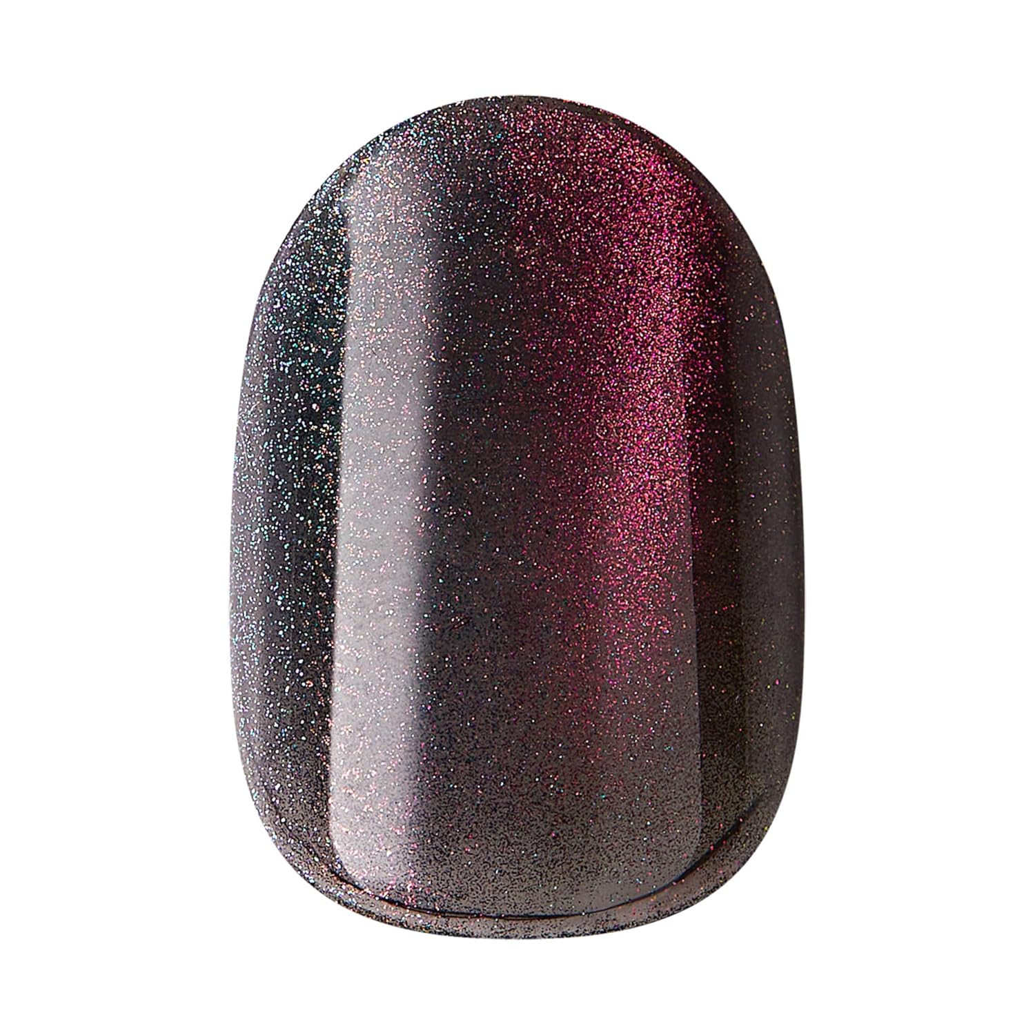 KISS imPRESS colorFX Before Hours Black Press-On Nails, Luxury Salon-Quality Chrome Finish, $70 Manicure Alternative