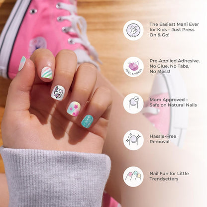 KISS imPRESS Mini Press On Nails – Chemical-Free Glue Free Manicure for Health Conscious Moms
