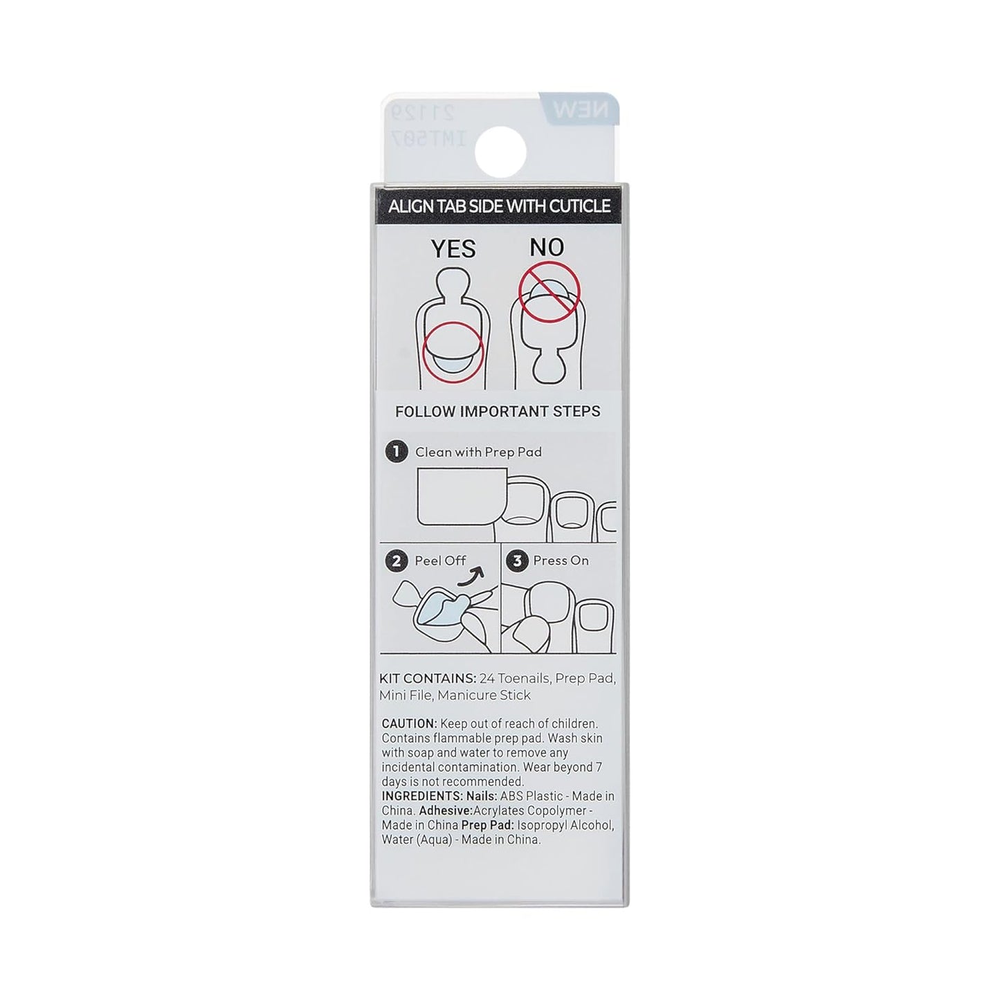 KISS imPRESS Pedicure Press On Toenails – Therapeutic Self-Care Pedicure for Bath Time Wind-Down