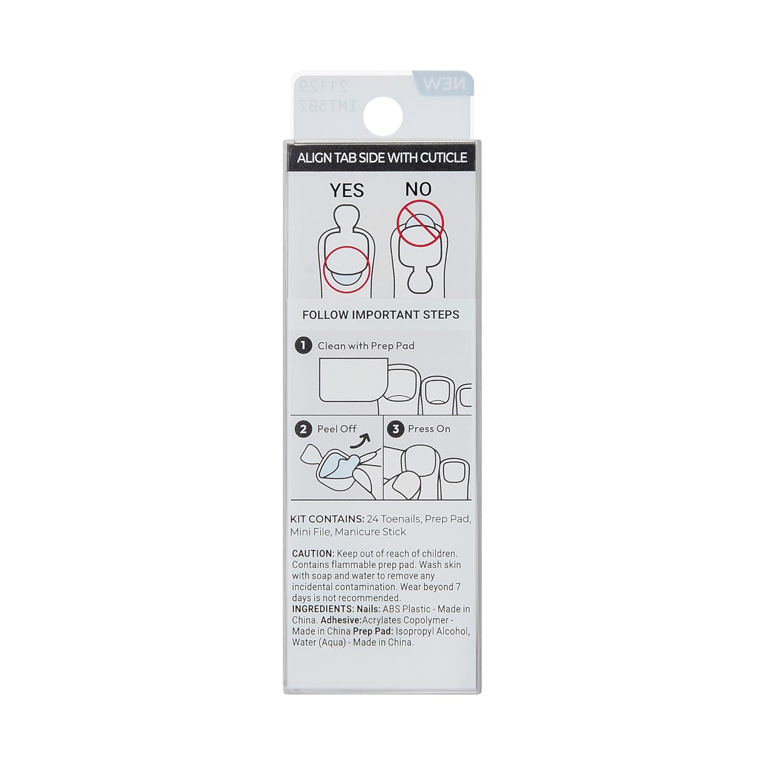 KISS imPRESS Pedicure Press On Toenails – Therapeutic Self-Care Pedicure for Bath Time Wind-Down