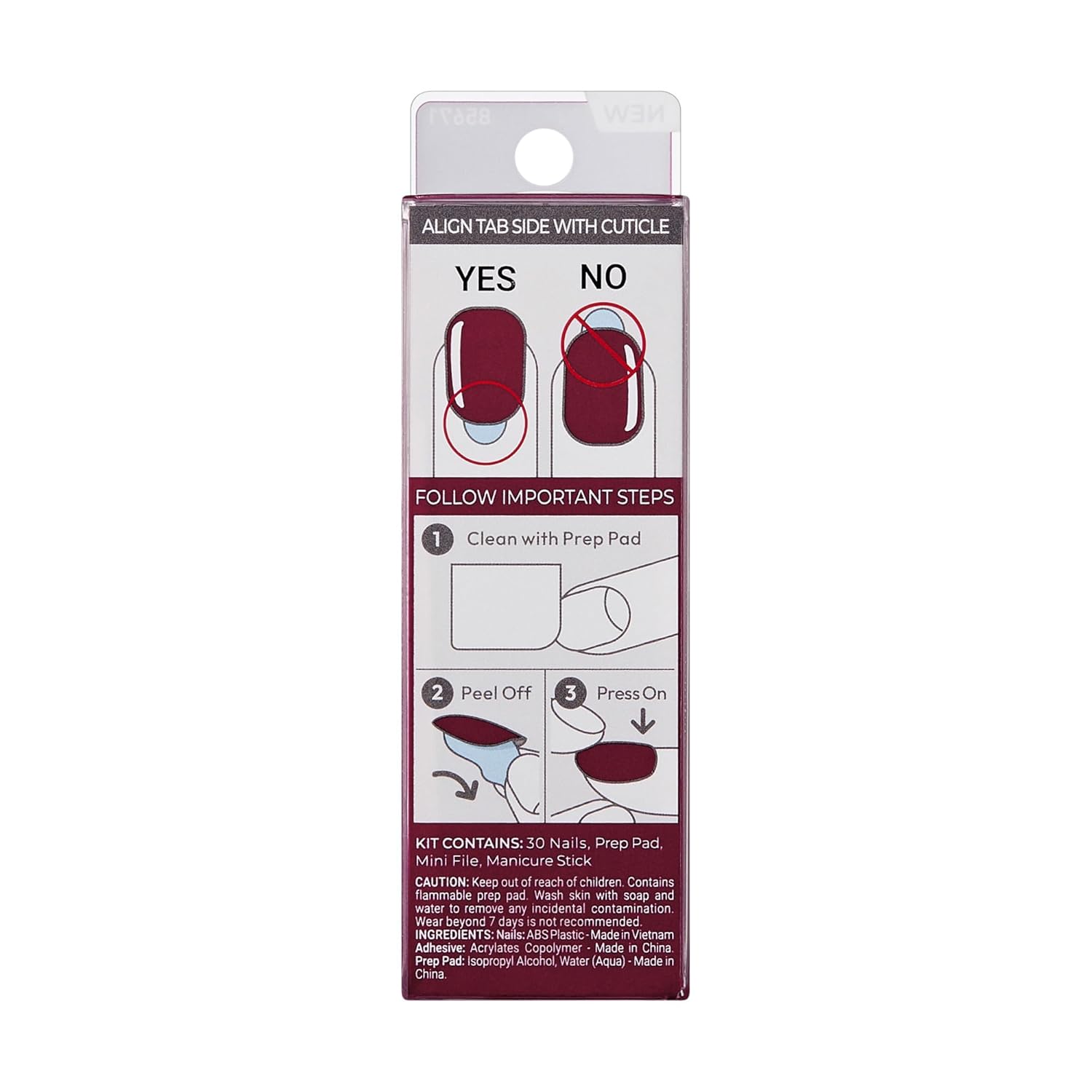 KISS imPRESS Press On Nails - Adhesive-Free Wear with No Salon Visits, a Gentler Manicure Option for Sensitive Nails
