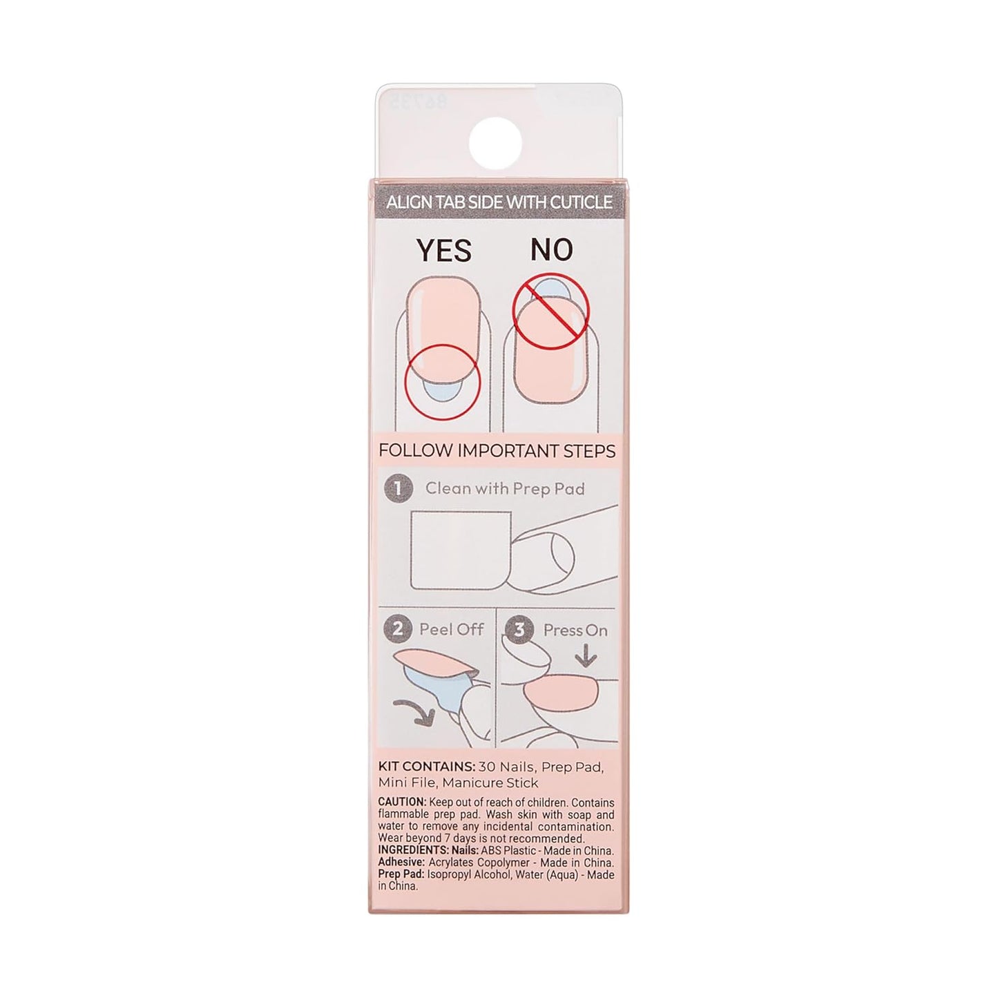 KISS imPRESS Serendipity Coffin Press Ons – Luxury-Inspired Medium Nails with PureFit Slim Profile, All-Inclusive Kit for a High-End Manicure Finish