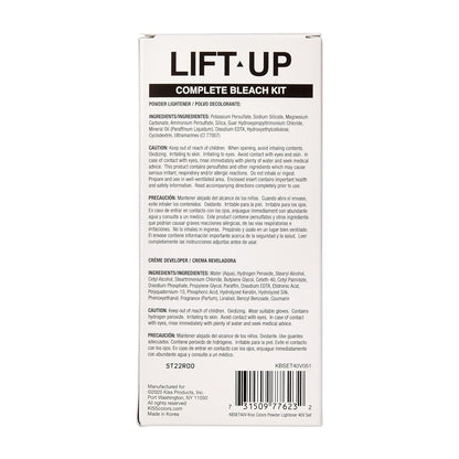 KISS Lift Up Hair Lightening Kit – Streamlined Icy Silver Toner with Everything Included