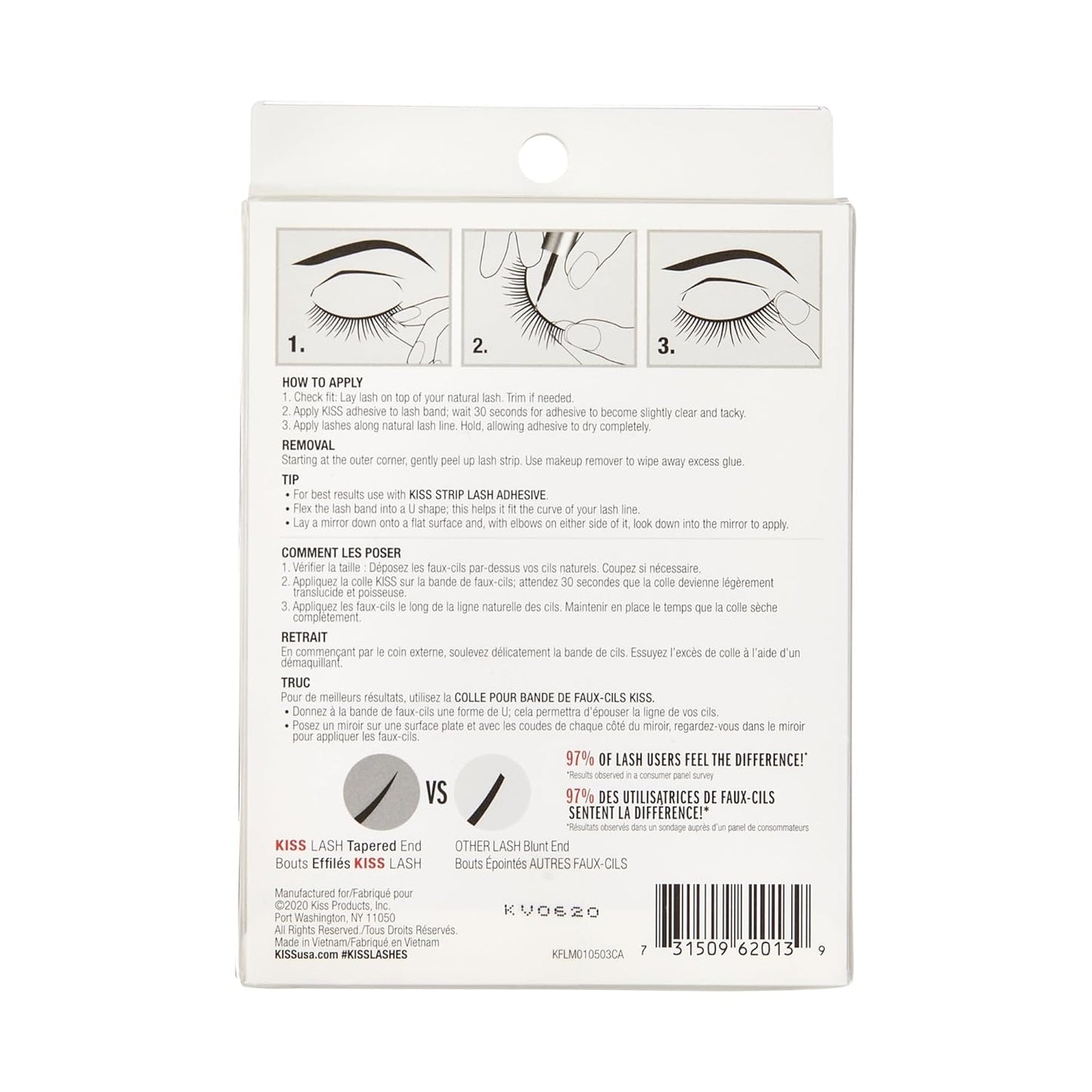 KISS 'Shy' Reusable Lash Clusters – Thoughtful Vegan Beauty Gift for the Makeup Lover in Your Life
