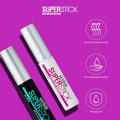 KISS SuperStrip Bridal Shower Lash Glue Gift for the Bride-to-Be, Long-Lasting Brush-On Lash Adhesive