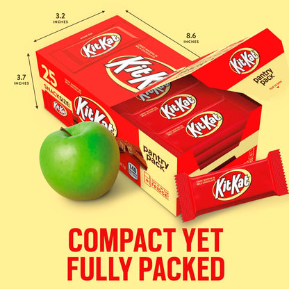 KIT KAT Milk Chocolate Wafer Snack Bars – Romantic Movie Night Gift Set and Anniversary Candy Surprise, 12.25 oz Pantry Pack