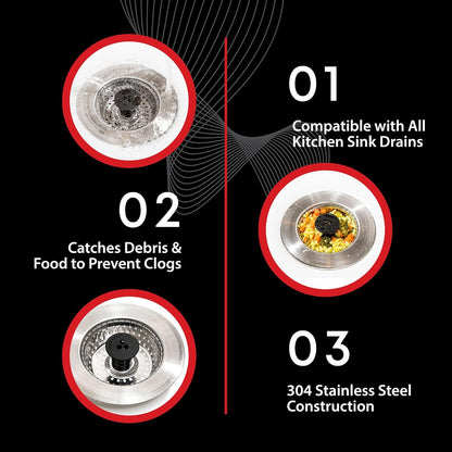 Kitchen SinkShroom Decorative Drain Strainer for Newly Renovated Kitchens and Open-Concept Homes
