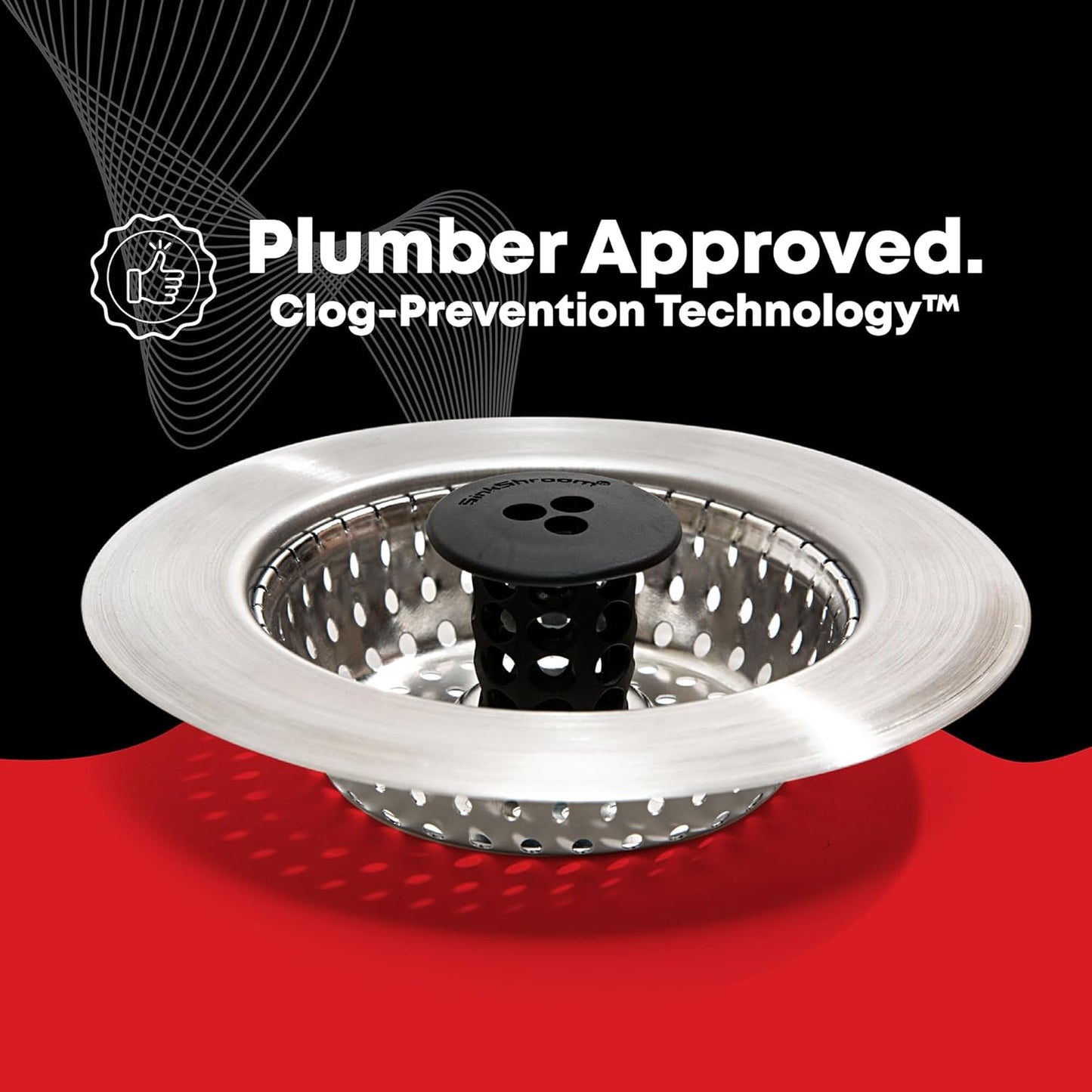 Kitchen SinkShroom Decorative Drain Strainer for Newly Renovated Kitchens and Open-Concept Homes