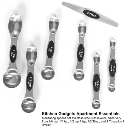 KitchenNest Magnetic Measuring Spoons – Precision Baking Tool for Repeatable Results in Recipe Development