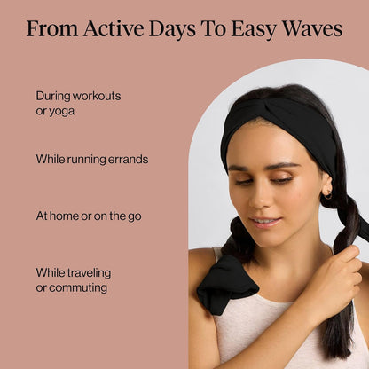 Kitsch Active Heatless Curling Headband – Valentine's Day Gift for the Busy Woman in Your Life, Gentle on Damaged Hair