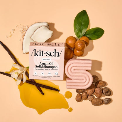 Kitsch Argan Oil Shampoo Bar — Zero-Waste Gift Set for Her, Housewarmings, and Valentine's Day