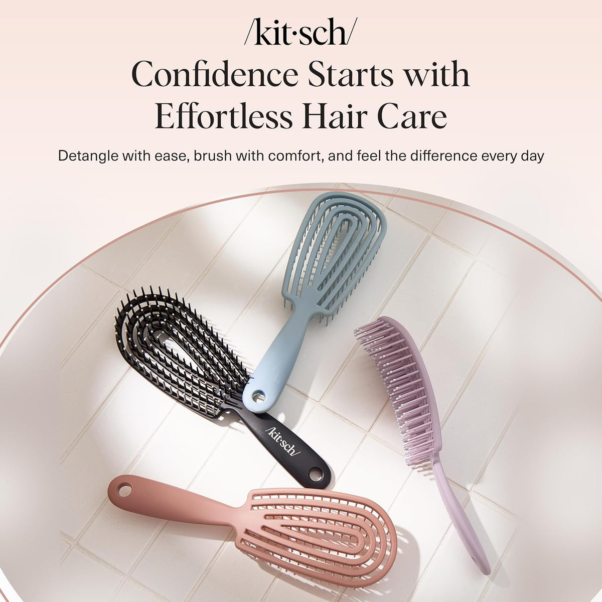 Kitsch Bendable Detangler Brush – Affordable Easter Basket Gift for Women and Tween Girls