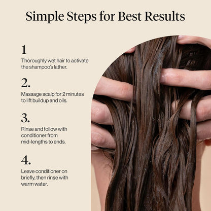 Kitsch Clarifying Tea Tree & Mint Shampoo – Peppermint Scalp Therapy for Stress Relief, Wellness Shower Self-Care