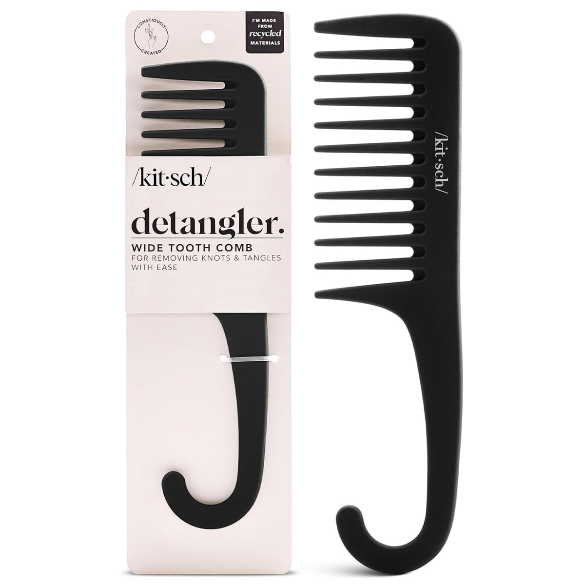 Kitsch Detangler for Curly Hair – Simple Functional Design for the Modern Neutral Bathroom