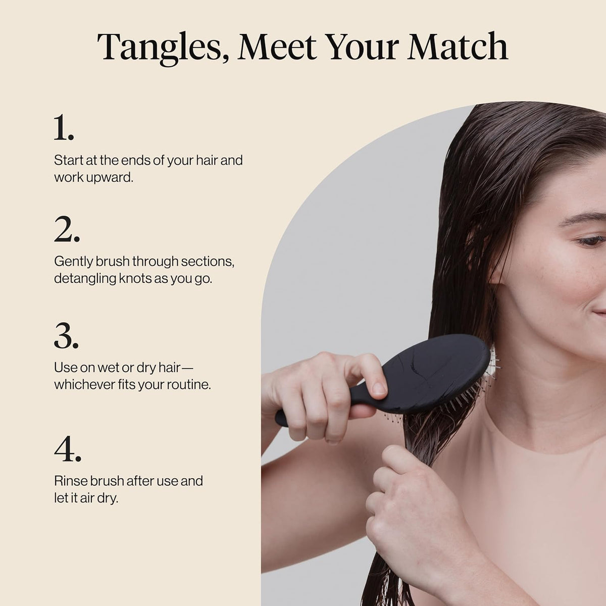 Kitsch Eco Hairbrush – Mindful Holiday Stocking Stuffer for Her, Recycled Detangling Brush for Travel Bag