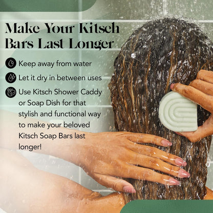 Kitsch Rosemary Biotin Volumizing Conditioner Bar – Self-Care Nightly Haircare Bar for Breakage Repair & Volume