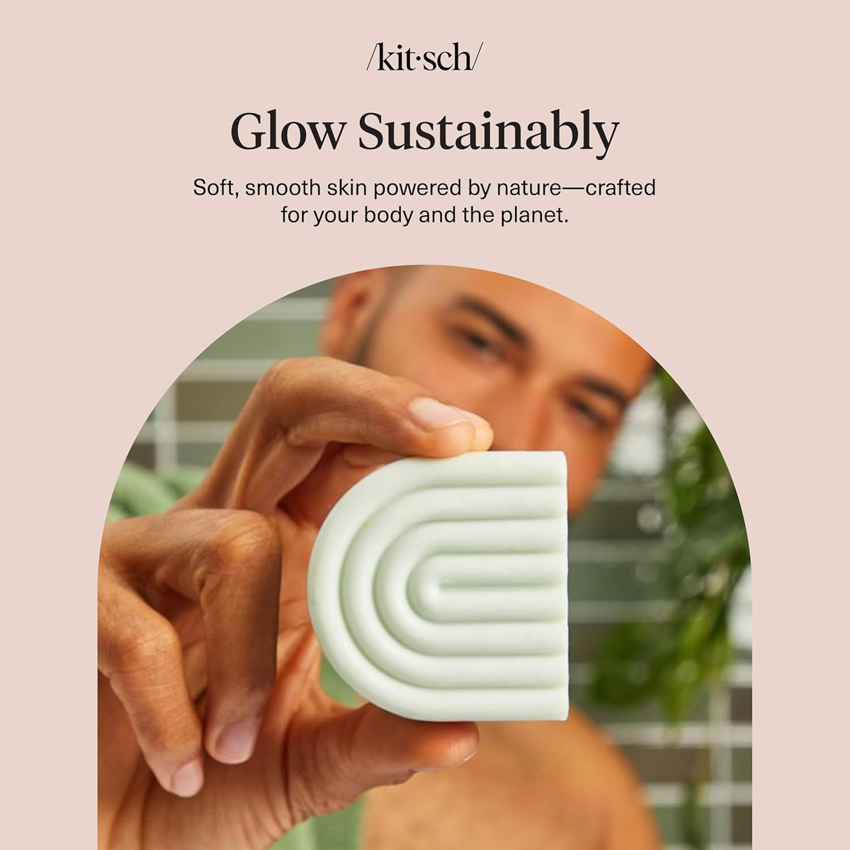 Kitsch Rosemary Biotin Volumizing Conditioner Bar – Self-Care Nightly Haircare Bar for Breakage Repair & Volume