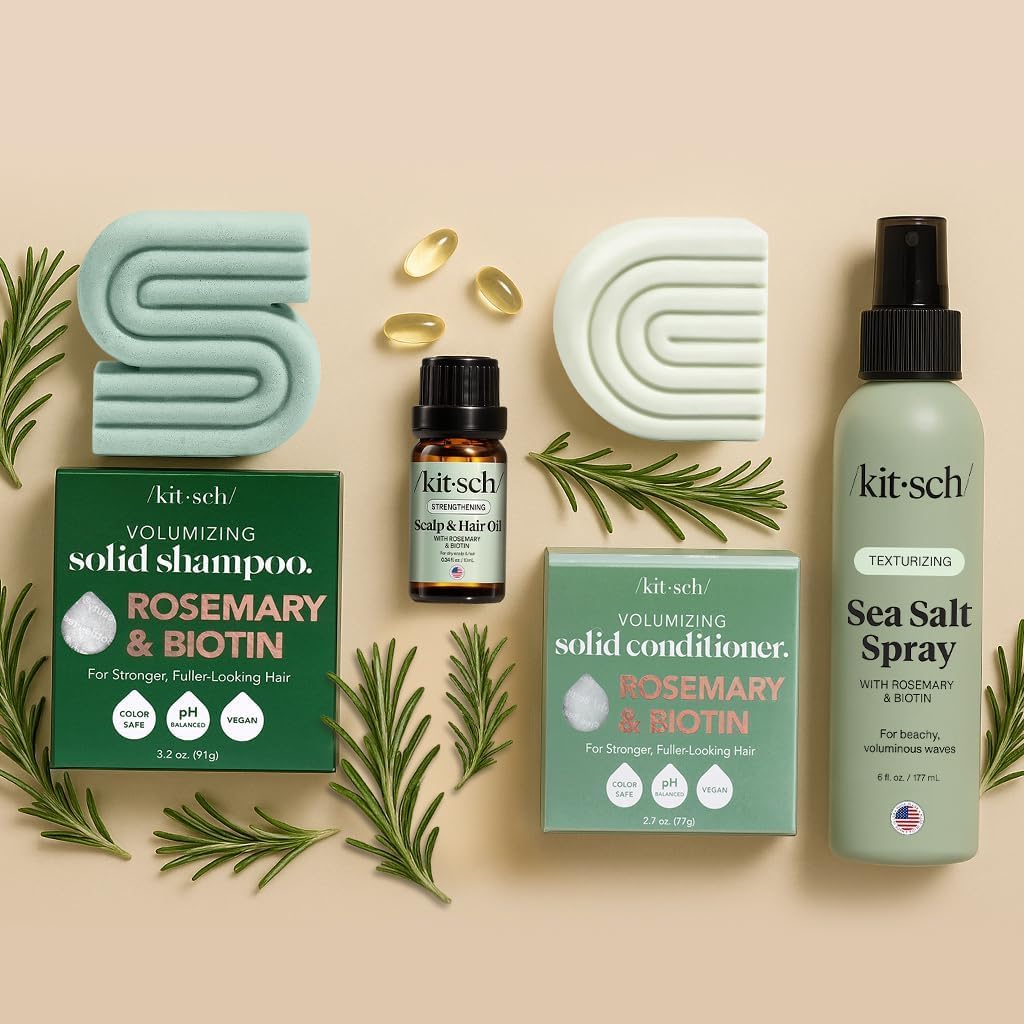 Kitsch Sea Salt Wave Spray – Holiday Gift for Women, Curl Refresher for Beach Trips and Vacay Vanity Kits