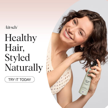 Kitsch Sea Salt Wave Spray – Holiday Gift for Women, Curl Refresher for Beach Trips and Vacay Vanity Kits
