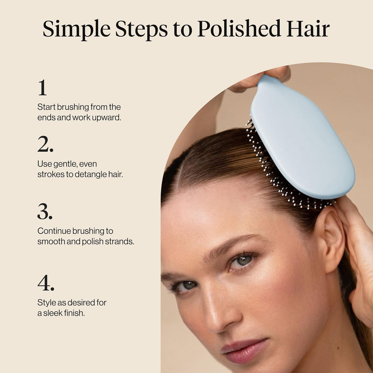 Kitsch Smooth & Polish Brush – Elegant Housewarming Gift for the Eco-Conscious Woman, Cruelty-Free Smoothing Brush