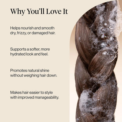 Kitsch Smoothing Castor Oil Liquid Conditioner – Clean Beauty Conditioner for a Calming Wind-Down Shower, Sugared Amber Scent