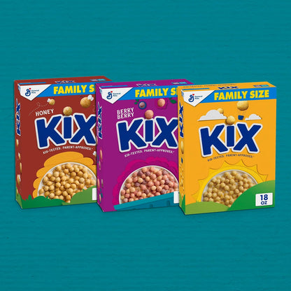 Kix Crispy Corn Cereal Puffs – Low Carb Treat Cereal for Mindful Mornings, 18 oz