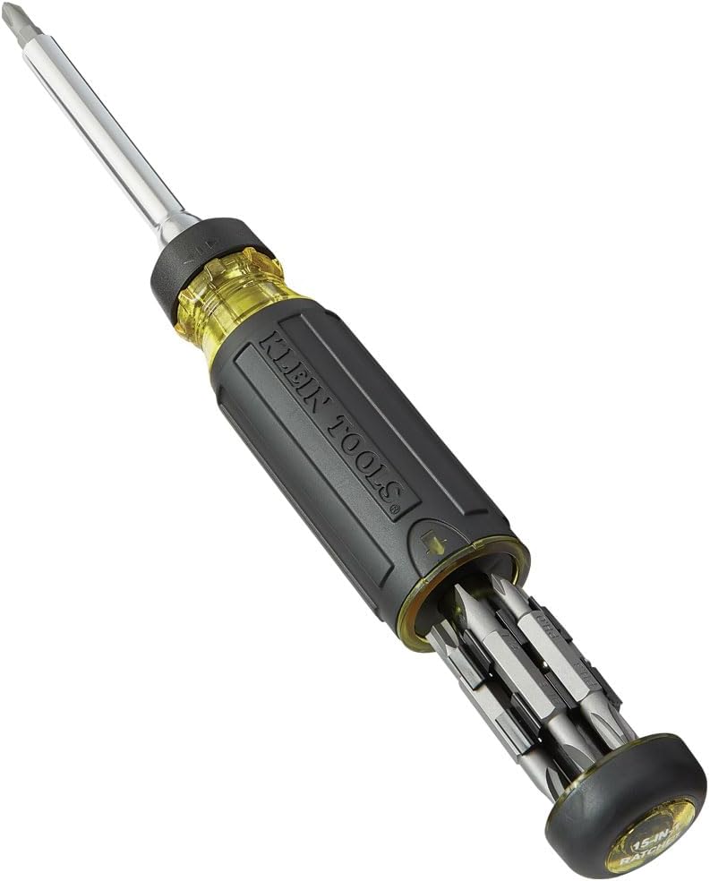 Klein Tools 15-in-1 Screwdriver – Streamlined Tool Belt Solution for the Minimalist Tradesperson