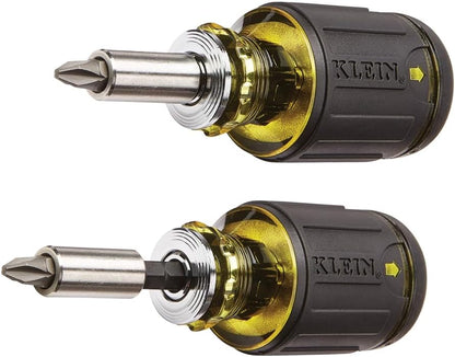 Klein Tools 32308 Compact Screwdriver – Streamline Your Workshop with One Tool, Eight Bits