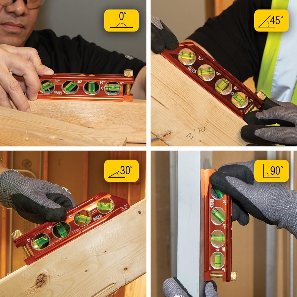 Klein Tools 935AB4V Conduit Level – Housewarming Gift for a New Homeowner Building Out the Garage Workshop